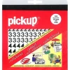 Pickup plakcijfers 0-9 Helvetica zwart 10 mm