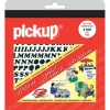 Pickup plakletters A-Z en cijfers 0-9 zwart 8 mm