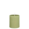 Pilaar kaars licht groen - h8xd7cm