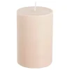 Pilaar kaars licht roze - h10xd6,8cm