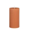 Pilaar kaars roze - h13xd7cm