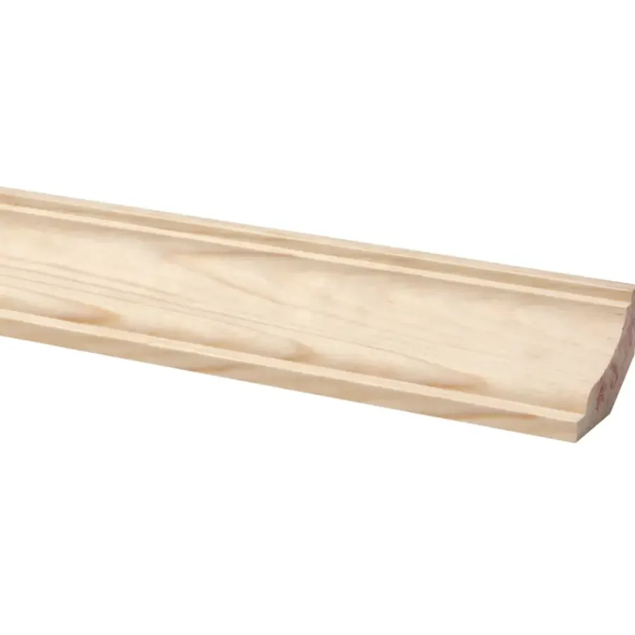 Houtenprofielen|Overgangsprofielen > Geen Plafondlijst grenen 33x46 mm lengte 270 cm
