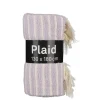 Plaid streep lila - l180xb130cm