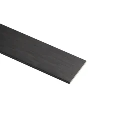 Plat profiel aluminium mat zwart 20x2x1000mm