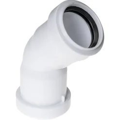 Rioleringsbuizen|Afvoerbuizen & Hulpstukken > Geen PPC bocht 45° 40 mm