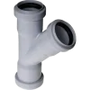 Rioleringsbuizen|Afvoerbuizen & Hulpstukken > Geen PPC T-stuk 45° 40 mm