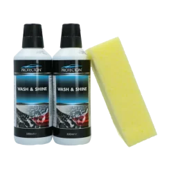 Auto Reinigings- & Poetsmiddelen > Protecton Wash & Shine Set 2x 500ml met Spons