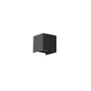QAZQA wandlamp Edwin 2-lichts 6W zwart aluminium