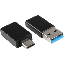 Audio & Video Accessoires > Q-link adapter 1x USB-C/A en 1x USB-A/C zwart