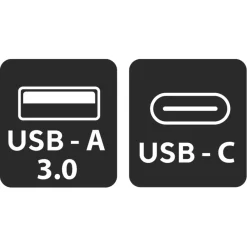 Audio & Video Accessoires > Q-link adapter 1x USB-C/A en 1x USB-A/C zwart
