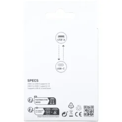 Audio & Video Accessoires > Q-link adapter 1x USB-C/A en 1x USB-A/C zwart