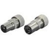 Audio & Video Accessoires > Q-link coac stekker metaal recht male/female