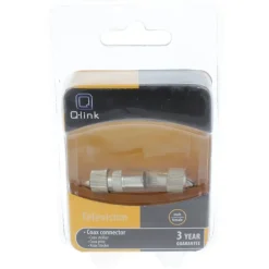 Audio & Video Accessoires > Q-link coac stekker metaal recht male/female