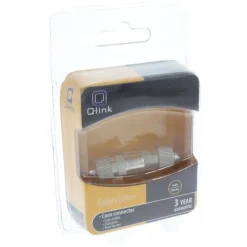 Audio & Video Accessoires > Q-link coac stekker metaal recht male/female