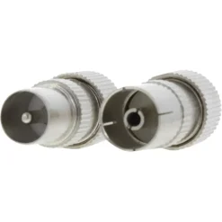 Audio & Video Accessoires > Q-link coac stekker metaal recht male/female
