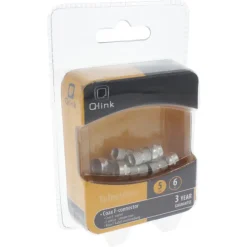 Installatiedraad|Elektradozen > Q-link coax F-wartel 5mm 6 stuks