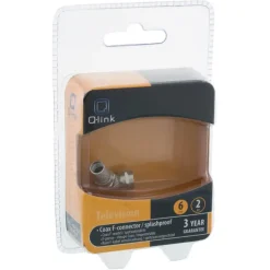 Installatiedraad|Elektradozen > Q-link coax F-wartel waterdicht 6 mm 2 stuks