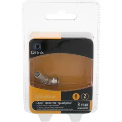 Installatiedraad|Elektradozen > Q-link coax F-wartel waterdicht 6 mm 2 stuks