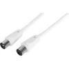Audio & Video Accessoires > Q-link coax kabel 3CV2 HF stekker recht 2 meter wit