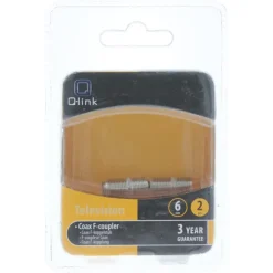 Audio & Video Accessoires > Q-link coax kabel F-koppelstuk 2 stuks