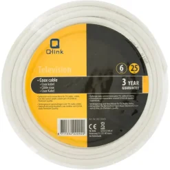 Audio & Video Accessoires > Q-link coax kabel RG59 25 meter wit