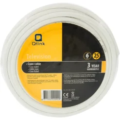 Audio & Video Accessoires > Q-link coax kabel RG59 25 meter wit