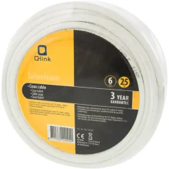 Audio & Video Accessoires > Q-link coax kabel RG59 25 meter wit