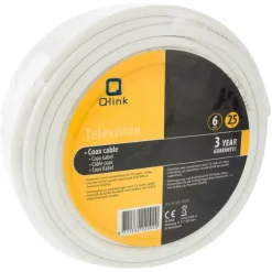 Audio & Video Accessoires > Q-link coax kabel RG59 25 meter wit