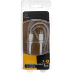 Audio & Video Accessoires > Q-link coax kabel RG59 met F-connector 2 meter wit