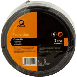 Audio & Video Accessoires > Q-link coax kabel satelliet 20 meter zwart