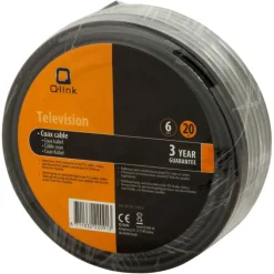 Audio & Video Accessoires > Q-link coax kabel satelliet 20 meter zwart