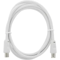 Audio & Video Accessoires > Q-link coax kabel stekker recht 1.5 meter wit kabelkeur