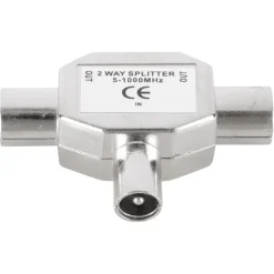 Audio & Video Accessoires > Q-link coax splitter radio metaal 1 male/2 female