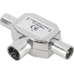 Audio & Video Accessoires > Q-link coax splitter tv metaal 1 female/2 male