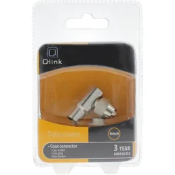 Audio & Video Accessoires > Q-link coax stekker haaks female