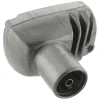 Audio & Video Accessoires > Q-link coax stekker metaal haaks female kabelkeur