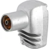 Audio & Video Accessoires > Q-link coax stekker metaal haaks female kabelkeur