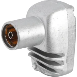 Audio & Video Accessoires > Q-link coax stekker metaal haaks female kabelkeur
