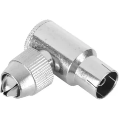Audio & Video Accessoires > Q-link coax stekker metaal haaks female