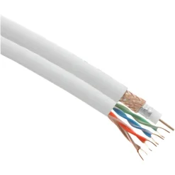 Audio & Video Accessoires > Q-link coax/utp kabel RG6 25 meter wit