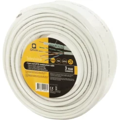 Audio & Video Accessoires > Q-link coax/utp kabel RG6 25 meter wit