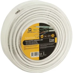 Audio & Video Accessoires > Q-link coax/utp kabel RG6 25 meter wit