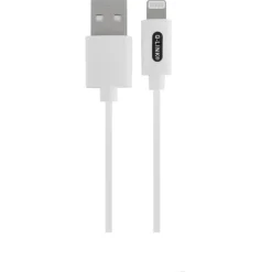 Computeraccessoires > Q-link datakabel Iphone USB-A kabel 1 meter wit