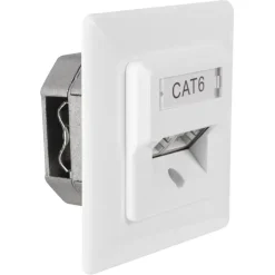 Inbouw Schakelmateriaal|Stopcontacten & Overige Contactdozen > Q-link FTP CAT6 inbouw contactdoos KPN keur