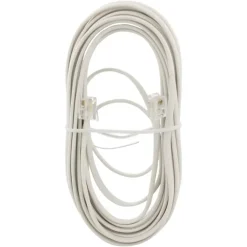 Telefoonaccessoires > Q-link telefoon aansluitsnoer modulair 2RJ11 plug 5 meter wit