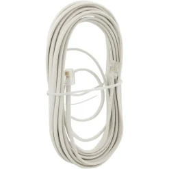 Telefoonaccessoires > Q-link telefoon aansluitsnoer modulair 2RJ11 plug 5 meter wit