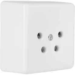 Opbouw Schakelmateriaal|Stopcontacten & Overige Contactdozen > Q-link telefoon contactdoos opbouw modulair 4 polig wit
