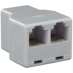 Audio & Video Accessoires > Q-link telefoon split module RJ11 4 polig 1 female/2female wit