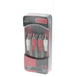 Audio & Video Accessoires > Q-link tulp kabel 2RCA/2RCA male-male 1.5 meter rood/wit