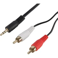 Audio & Video Accessoires > Q-link tulp kabel 1STE/2RCA male-male 5 meter rood/wit